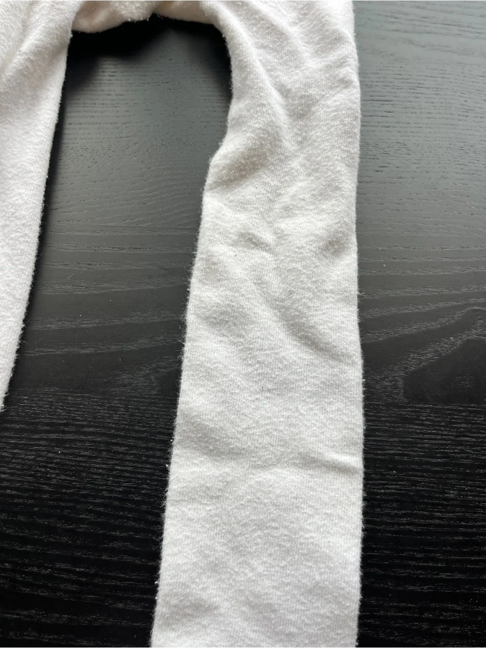 Girls White Knit Tights Size 12-14 Full Length Cozy Warm Stretch Stockings